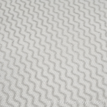 Gelombang Grey Nonwoven Fabric Biodegradable Printed Tisu